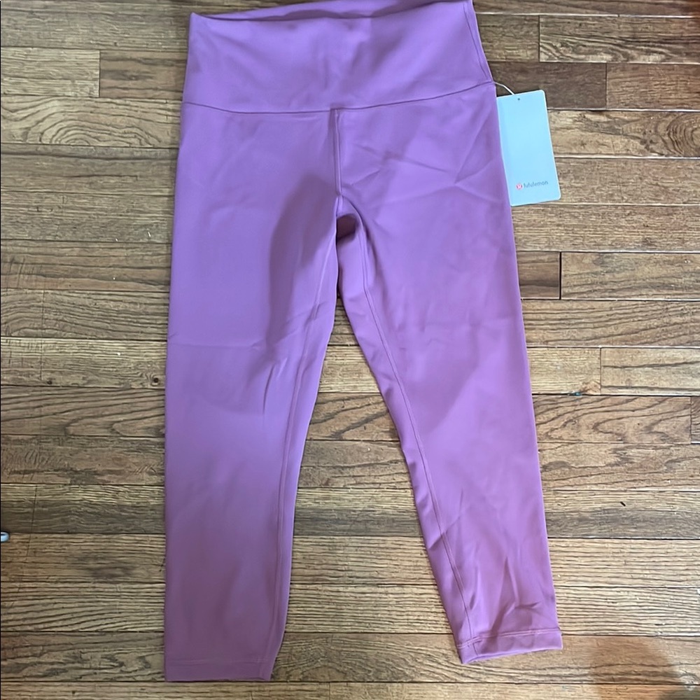 NWT Lululemon Purple Wunder Train HR Crop 23” Leggings
